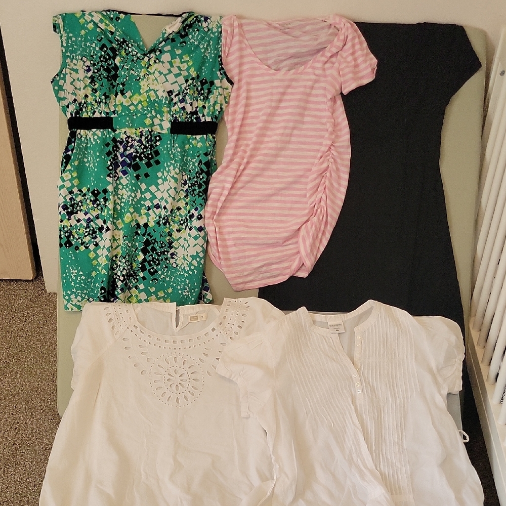 Motherhood Maternity Tops - Green, Pink, Black, White